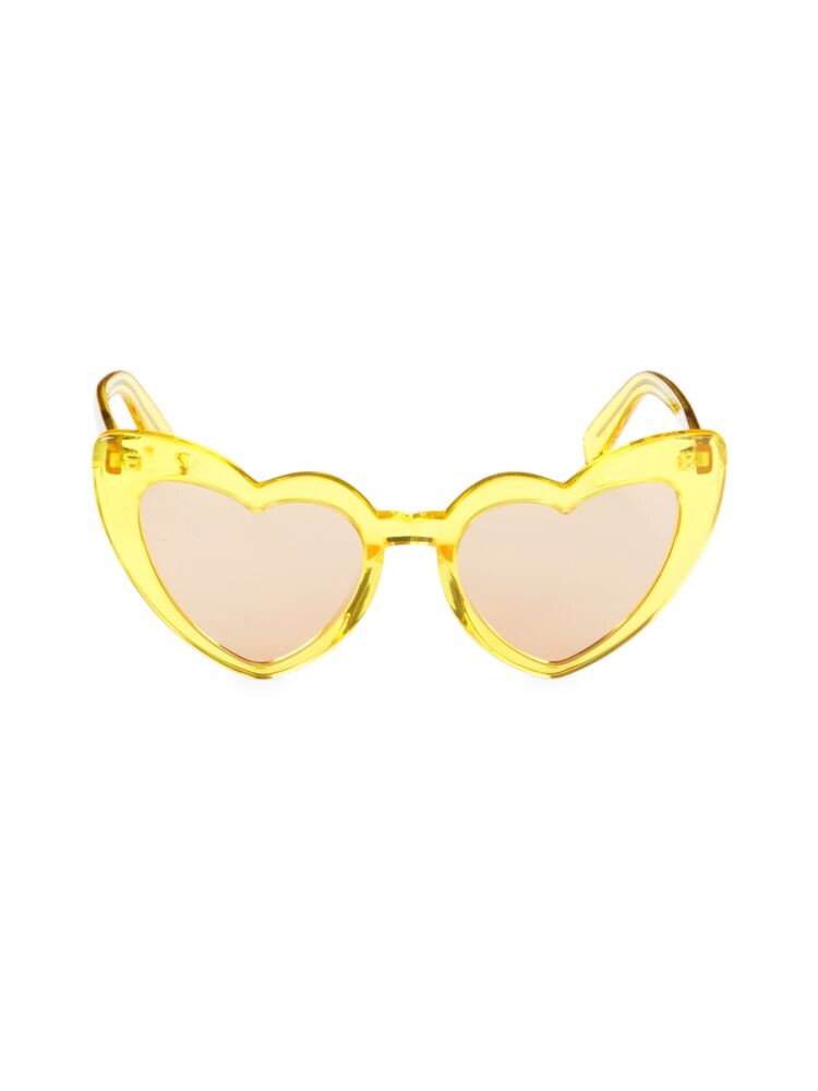 

Солнцезащитные очки Lou Lou в форме сердца 54MM Saint Laurent, желтый