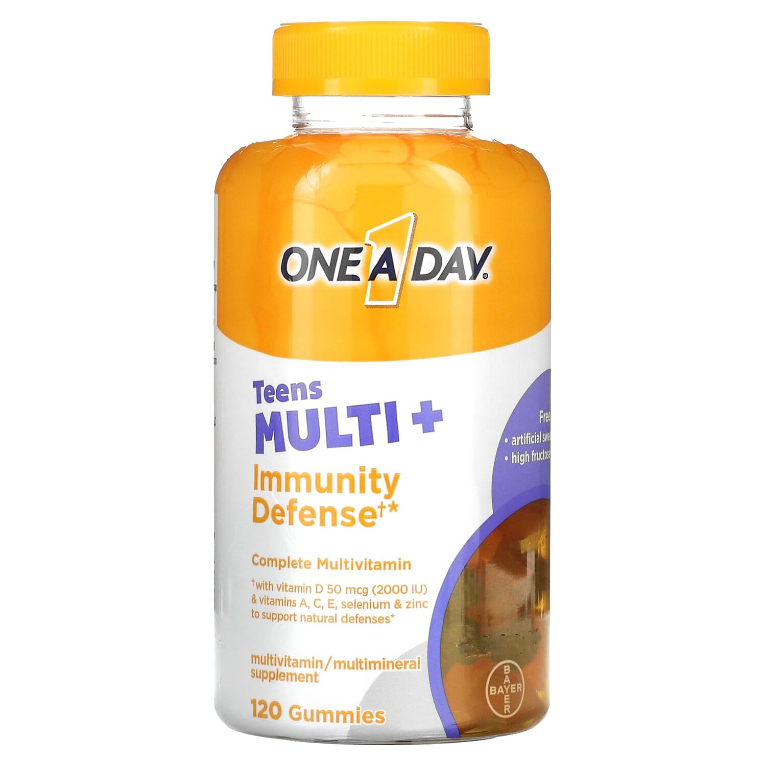 

Teens Multi + Immunity Defense, 120 жевательных таблеток, One-A-Day