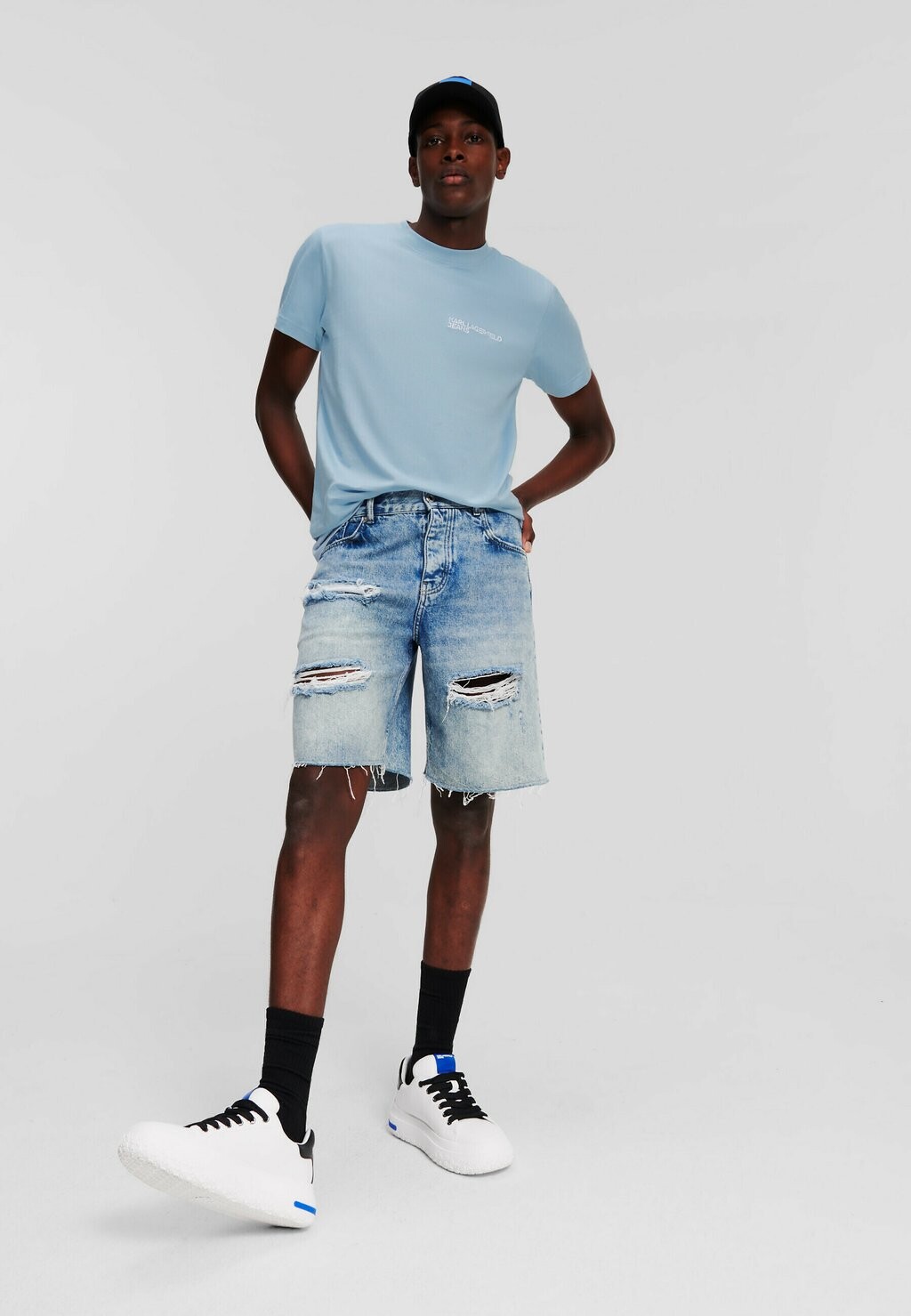 

Джинсовые шорты Karl Lagerfeld Jeans, светло-синий
