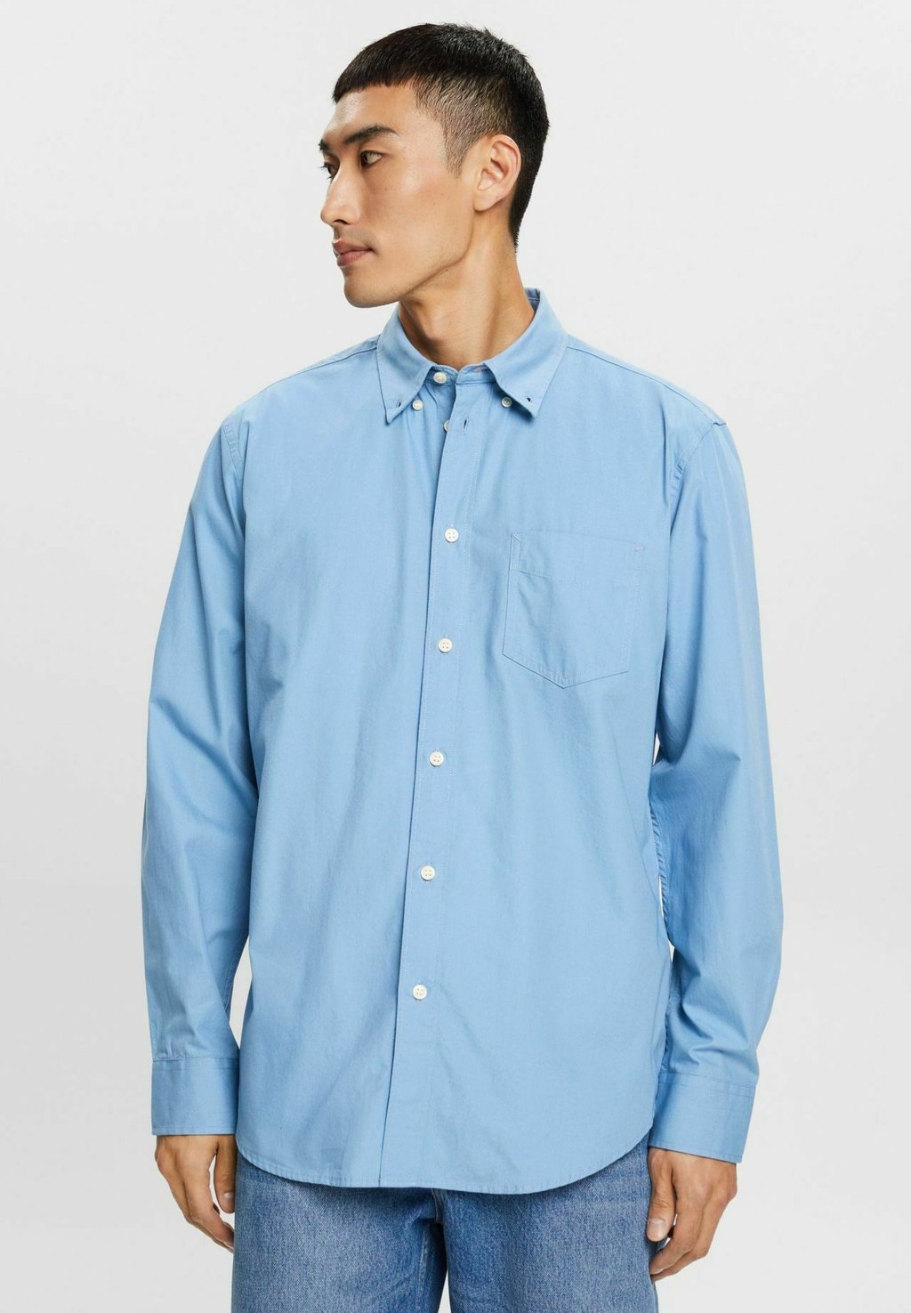 Рубашка Esprit, цвет light blue рубашка поло solid esprit цвет light blue