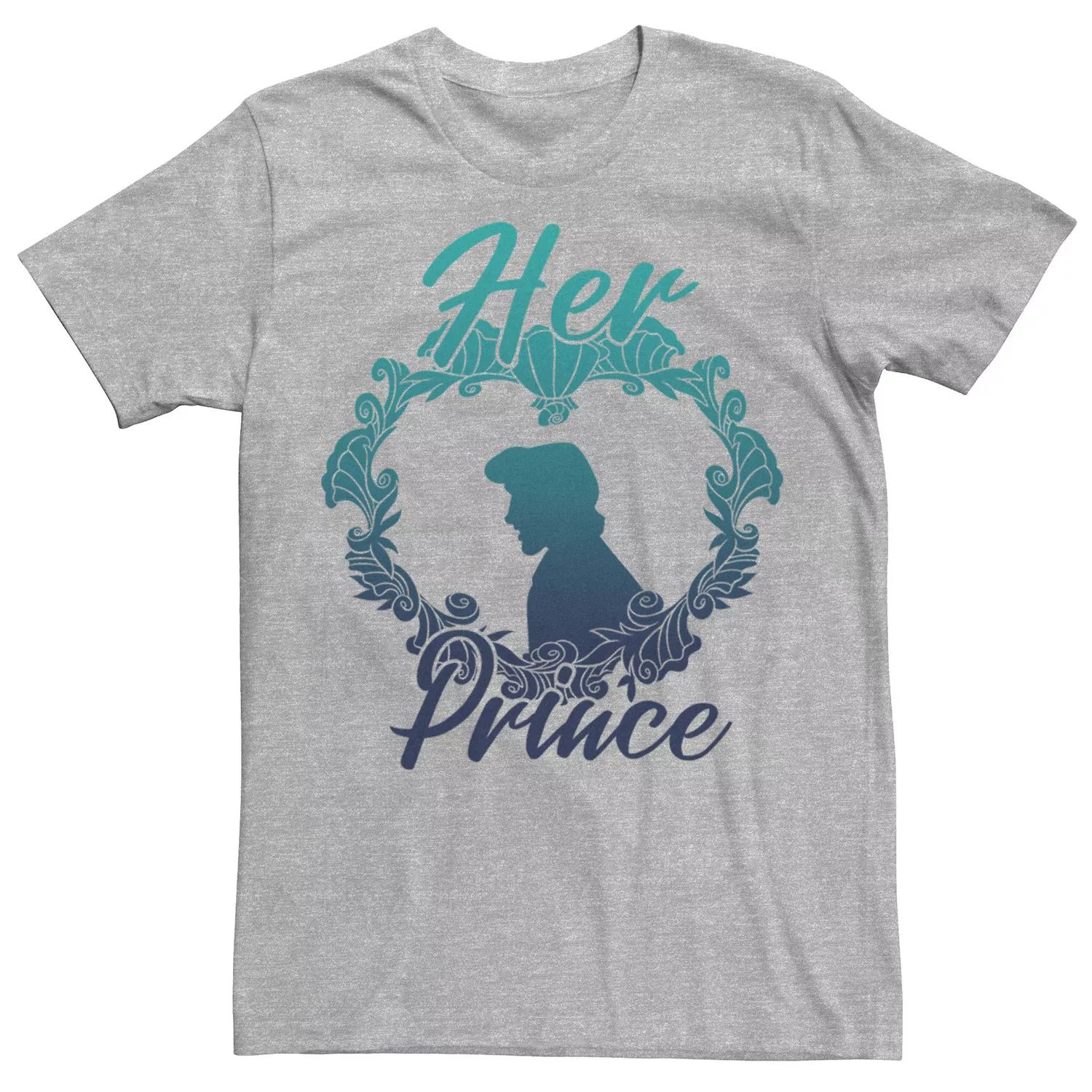 Мужская футболка для пар «Русалочка и ее принц» Disney пазлы деревянные русалочка и ее возлюбленный принц эрик детская логика