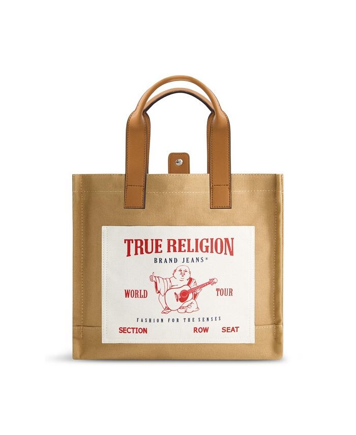 

средняя карманная сумка-тоут True Religion, тан/бежевый