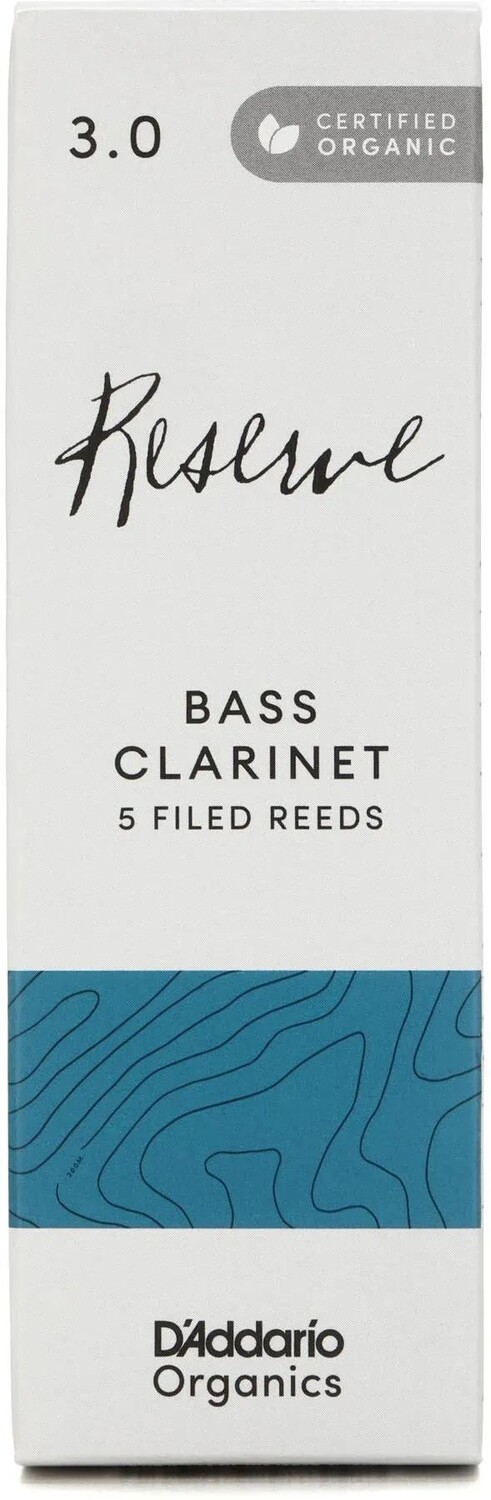 

Трости для бас-кларнета D'Addario Organics Reserve — 3,0 (5 шт.)