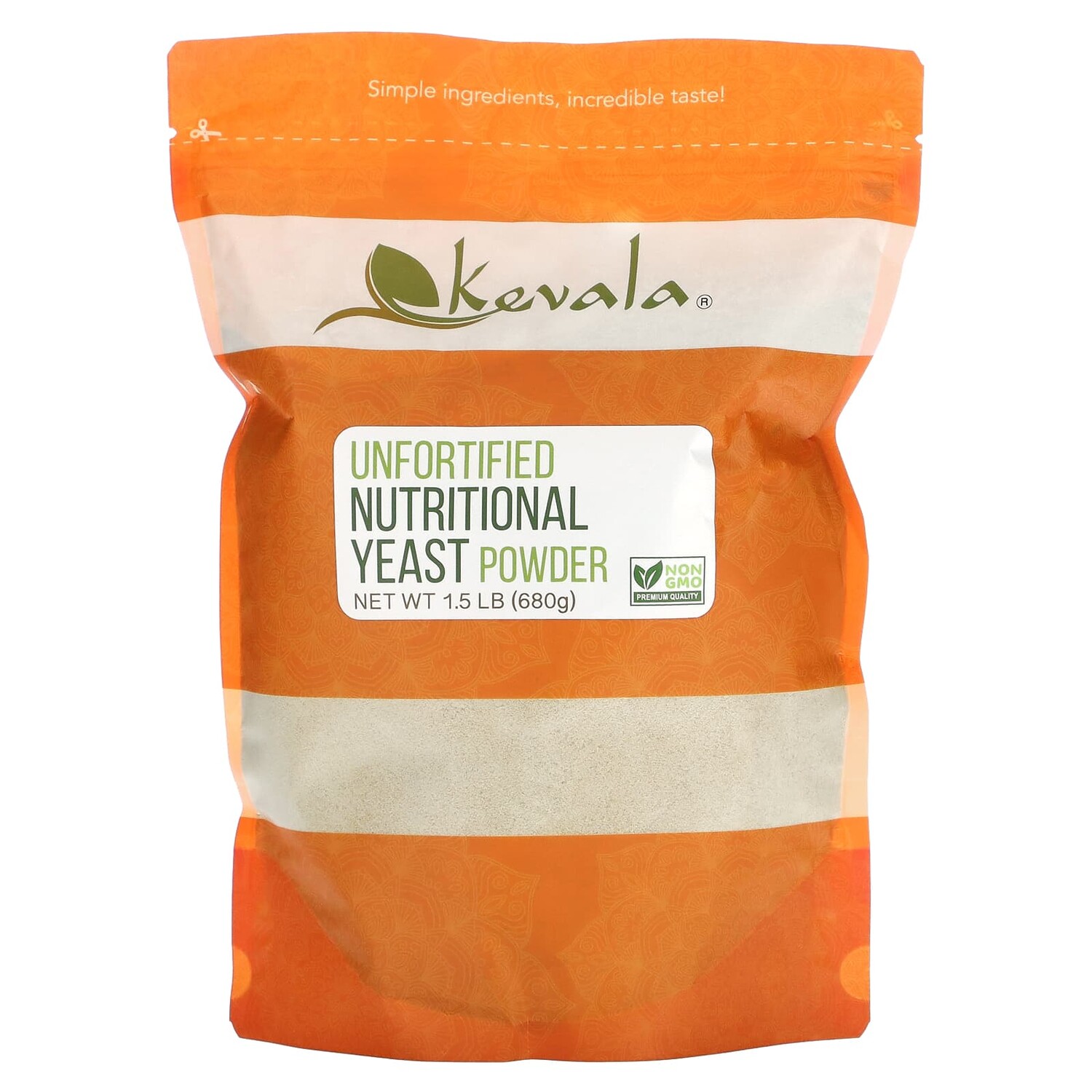 

Порошок не обогащенных пищевых дрожжей, 680 г (1,5 фунта), Kevala