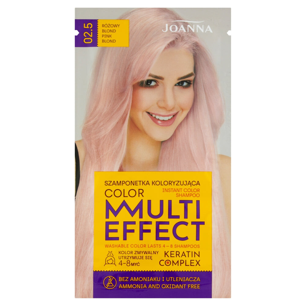 

Joanna Оттеночный шампунь Multi Effect Color 02.5 Розовый Блонд 35г