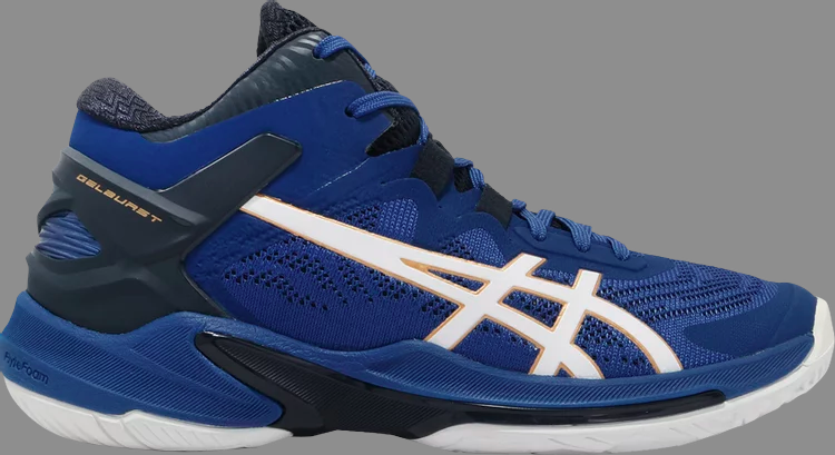 Кроссовки gel burst 25 'blue white' Asics, синий - фото