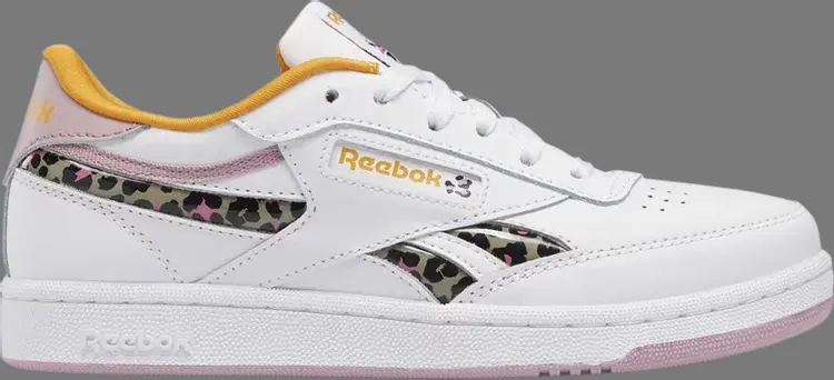 

Кроссовки club c revenge big kid 'cheetah' Reebok, белый