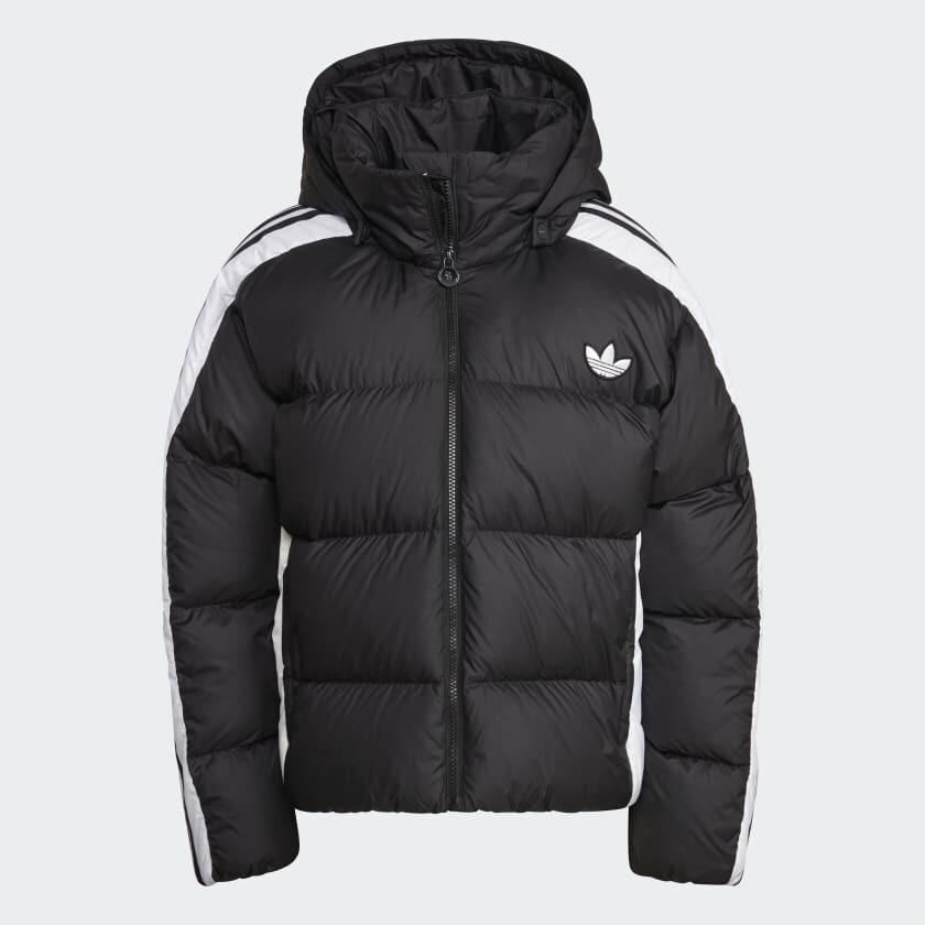 

Куртка adidas Blocked Down Puffer, черный/белый