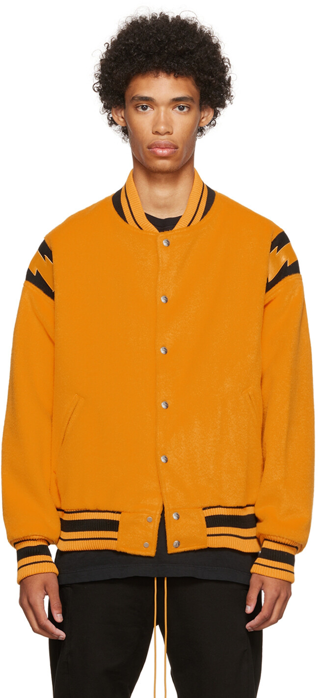 

Желтый бомбер с молнией Rhude