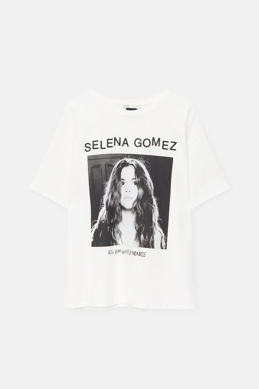 

Футболка Pull&Bear Selena Gomez, лед