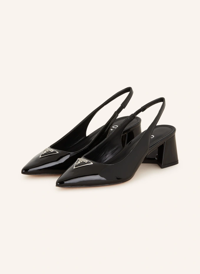 

Туфли zanda с пяткой на пятке Guess, черный