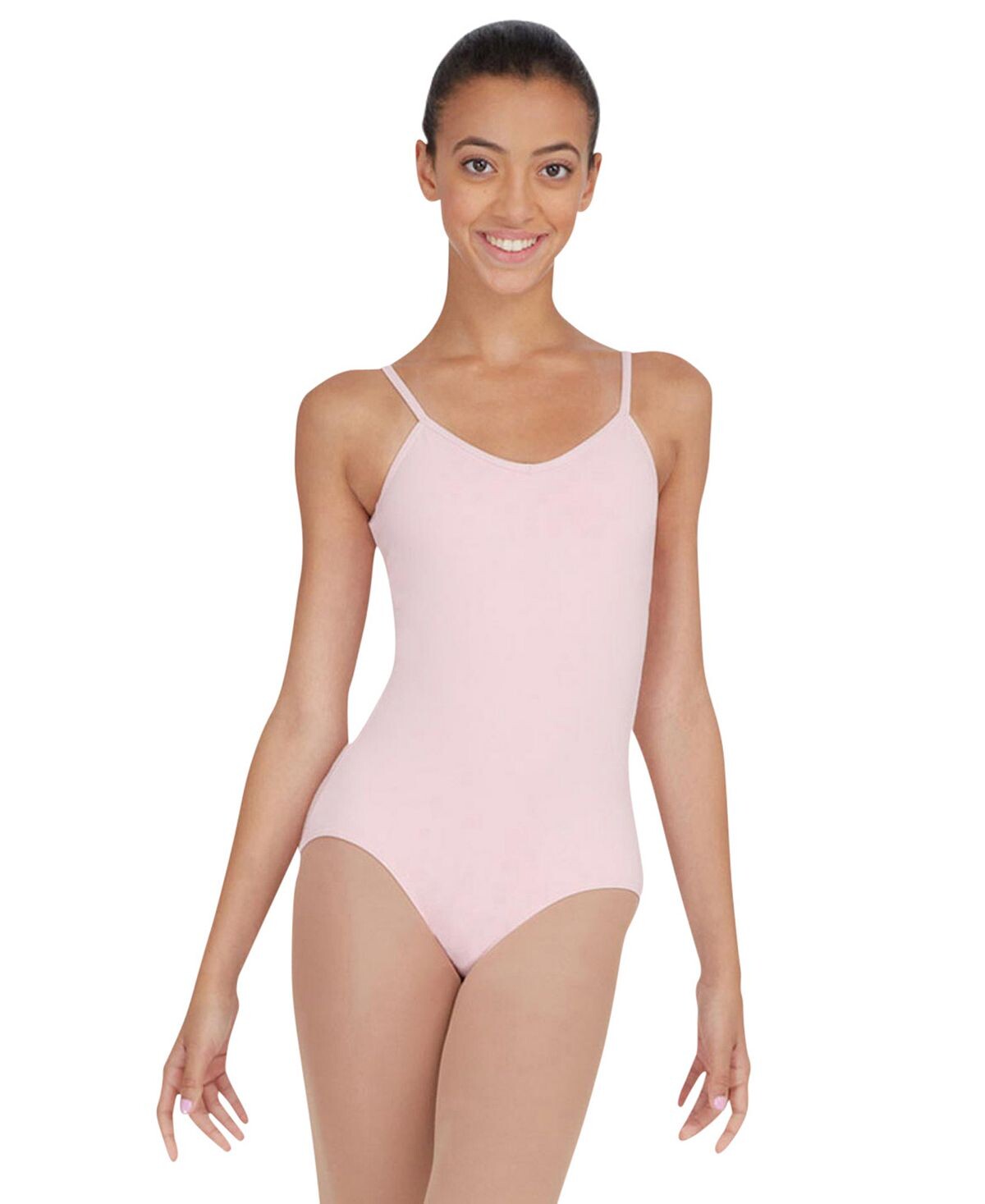 

Купальник на бретелях с v-образным вырезом Capezio, розовый