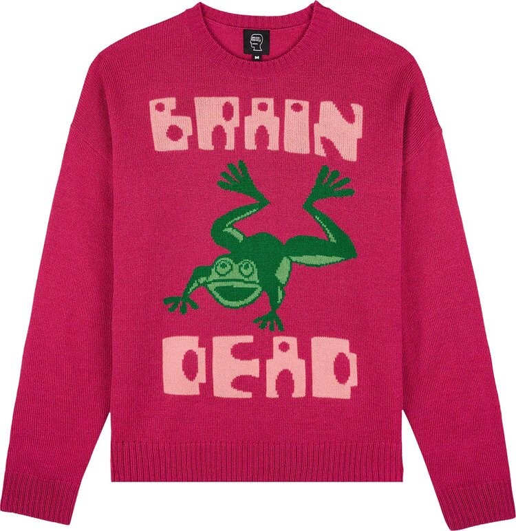 

Свитер Brain Dead Frogger Sweater 'Fuchsia', фиолетовый