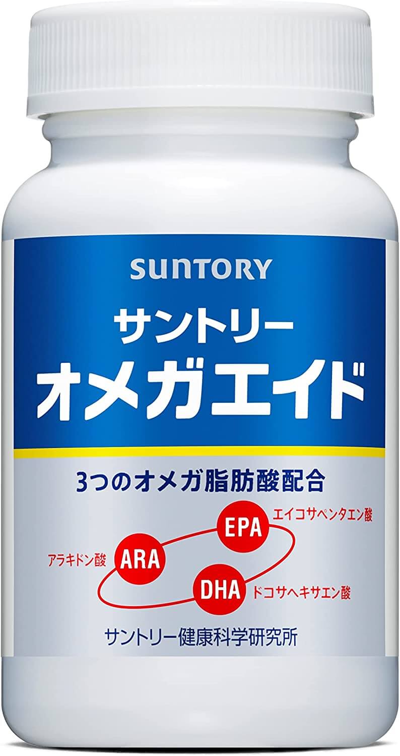 цена Пищевая добавка Suntory ARA & EPA & DHA, 180 капсул