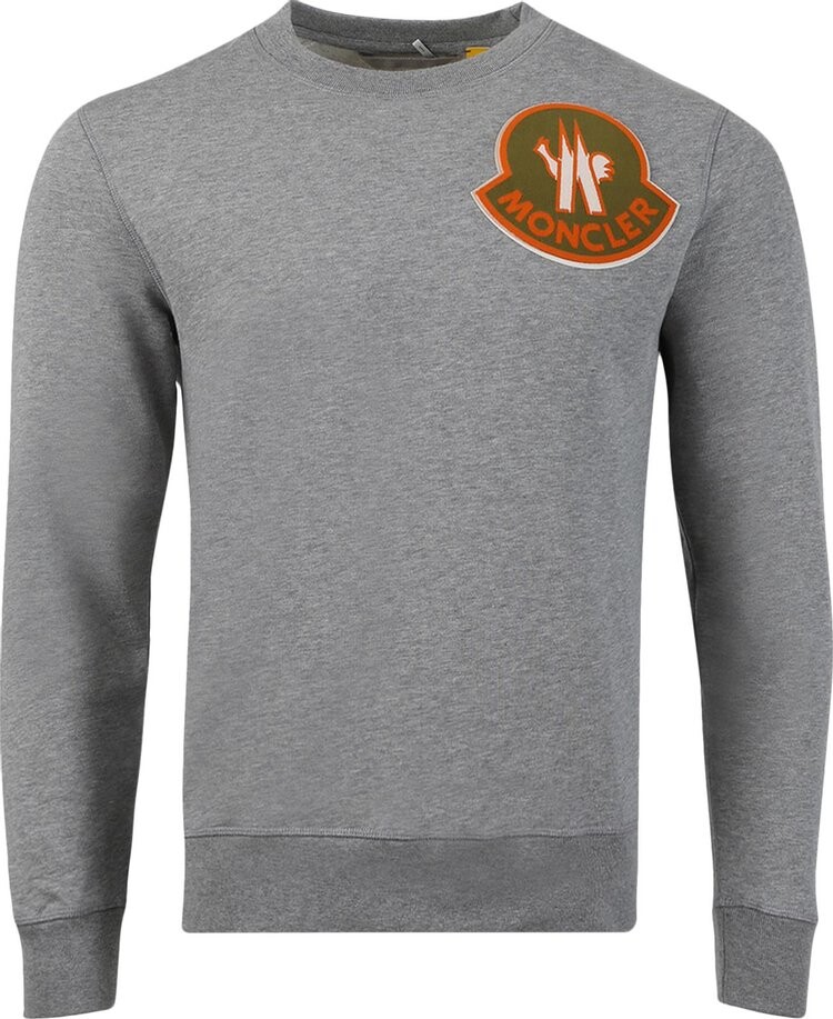 

Свитер 2 Moncler Crewneck Patch Sweater 'Black Graphite', серый