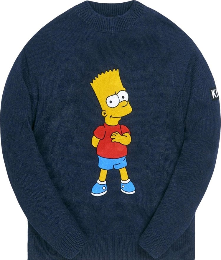 Свитер Kith For The Simpsons Bart Intarsia Sweater 'Navy/Multicolor', синий - фото