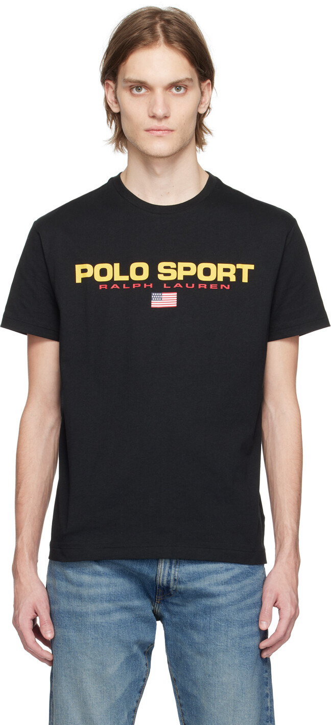 

Черная футболка \Спорт\"" Polo Ralph Lauren
