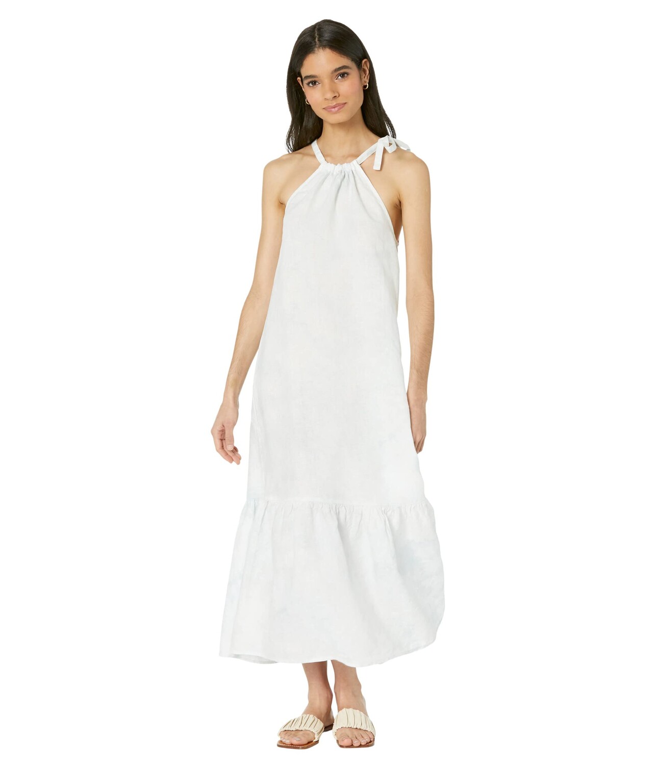 

Платье bella dahl, Ruffle Hem Halter Maxi Dress