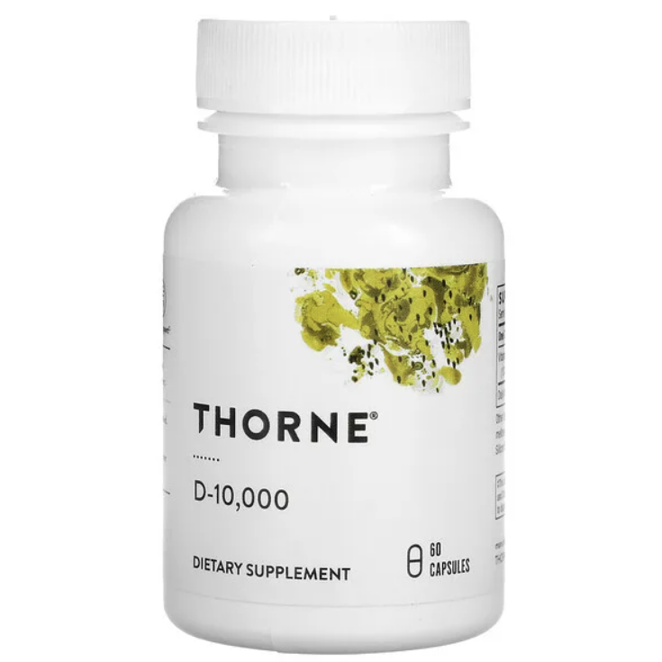цена Витамин D-10 000, 250 мкг (10 000 МЕ), 60 капсул, Thorne Research