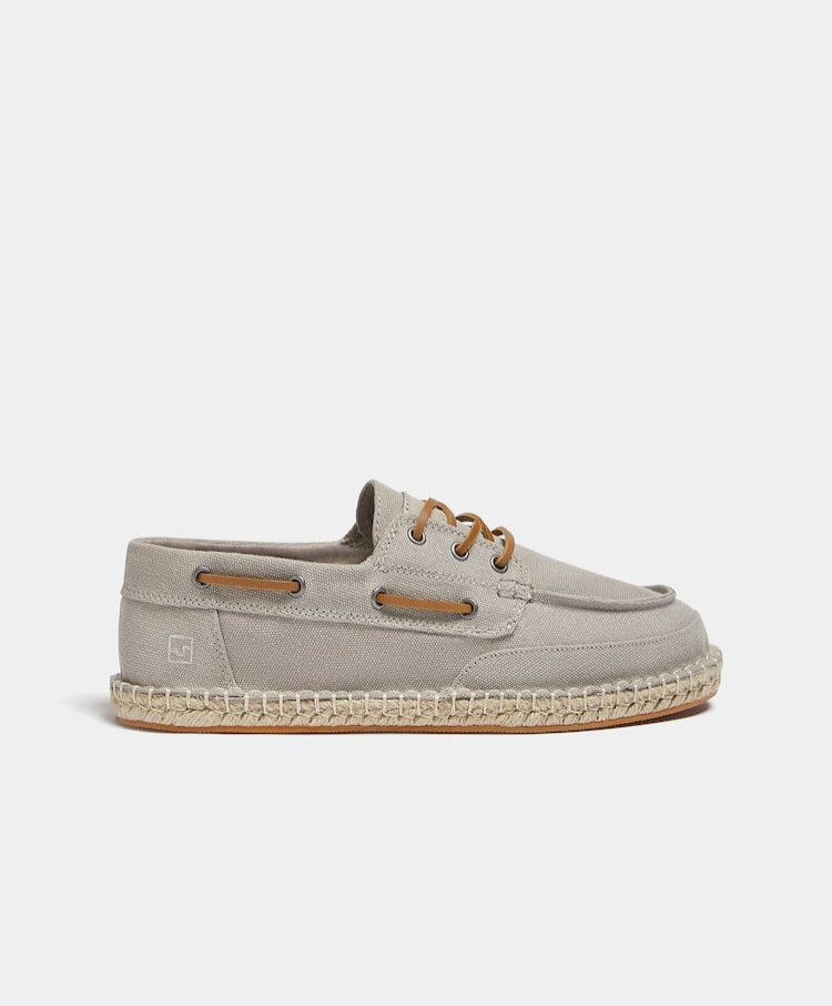 

Эспадрильи Pull&Bear Contrast Canvas Deck Shoes, серый