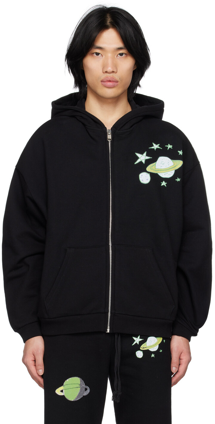 

SSENSE Эксклюзивная черная толстовка с капюшоном Orbit Kids Worldwide