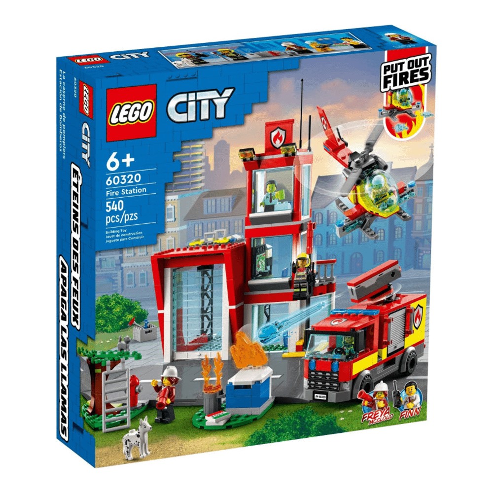 Конструктор LEGO City 60320 Пожарная часть конструктор lego city fire 60320 пожарная часть 540 дет