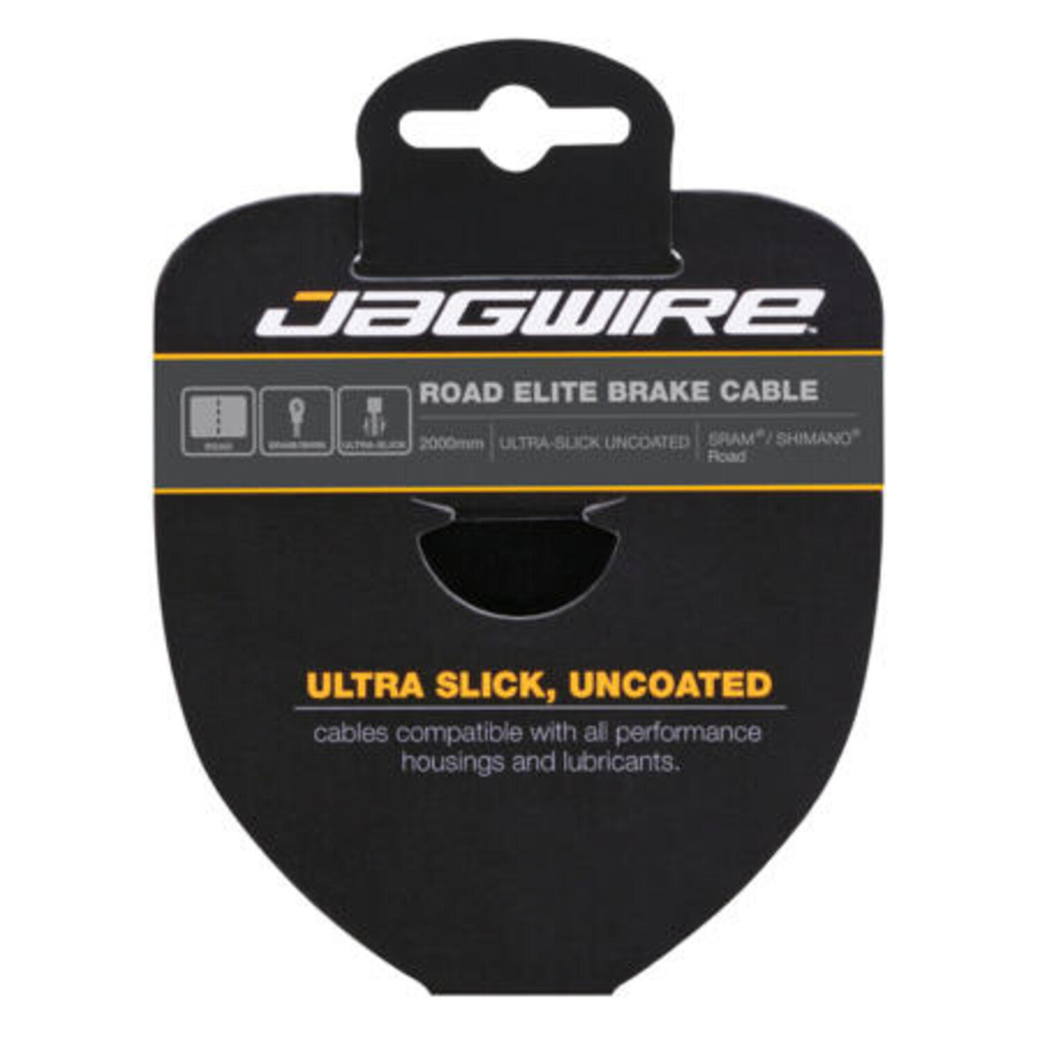 

Тормозной трос Jagwire Elite-1.5X2750mm-SRAM/Shimano, черный / черный / желтый