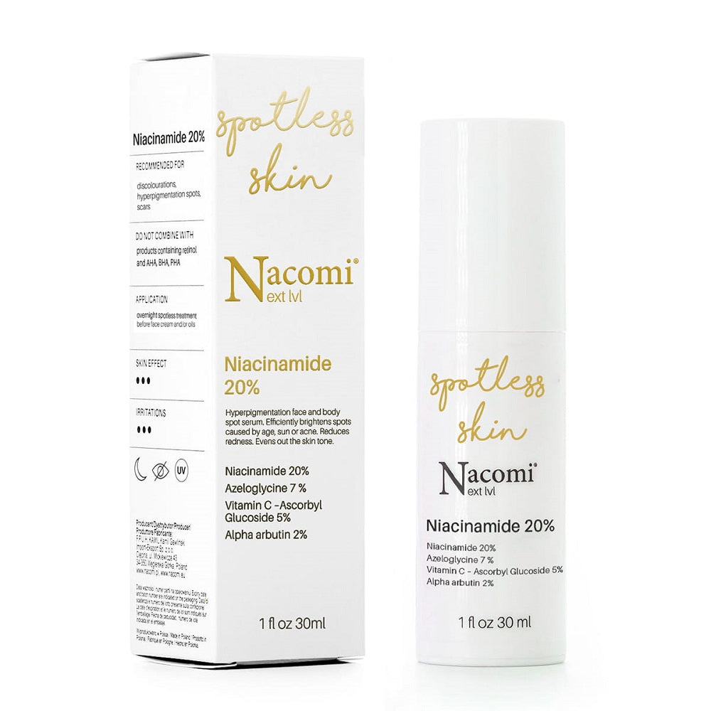 Nacomi Next Level Niacinamides 20% точечная сыворотка для лица, уменьшающая обесцвечивание 30 мл