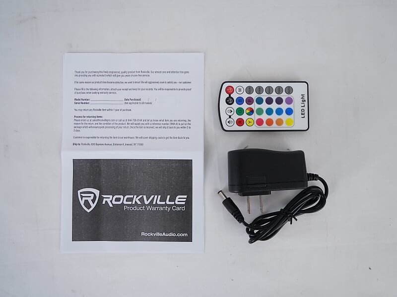 

Комплект Rockville MINI RF1 RGBWA + UV DJ / Party LED Wash Light + RF Long Range Remote
