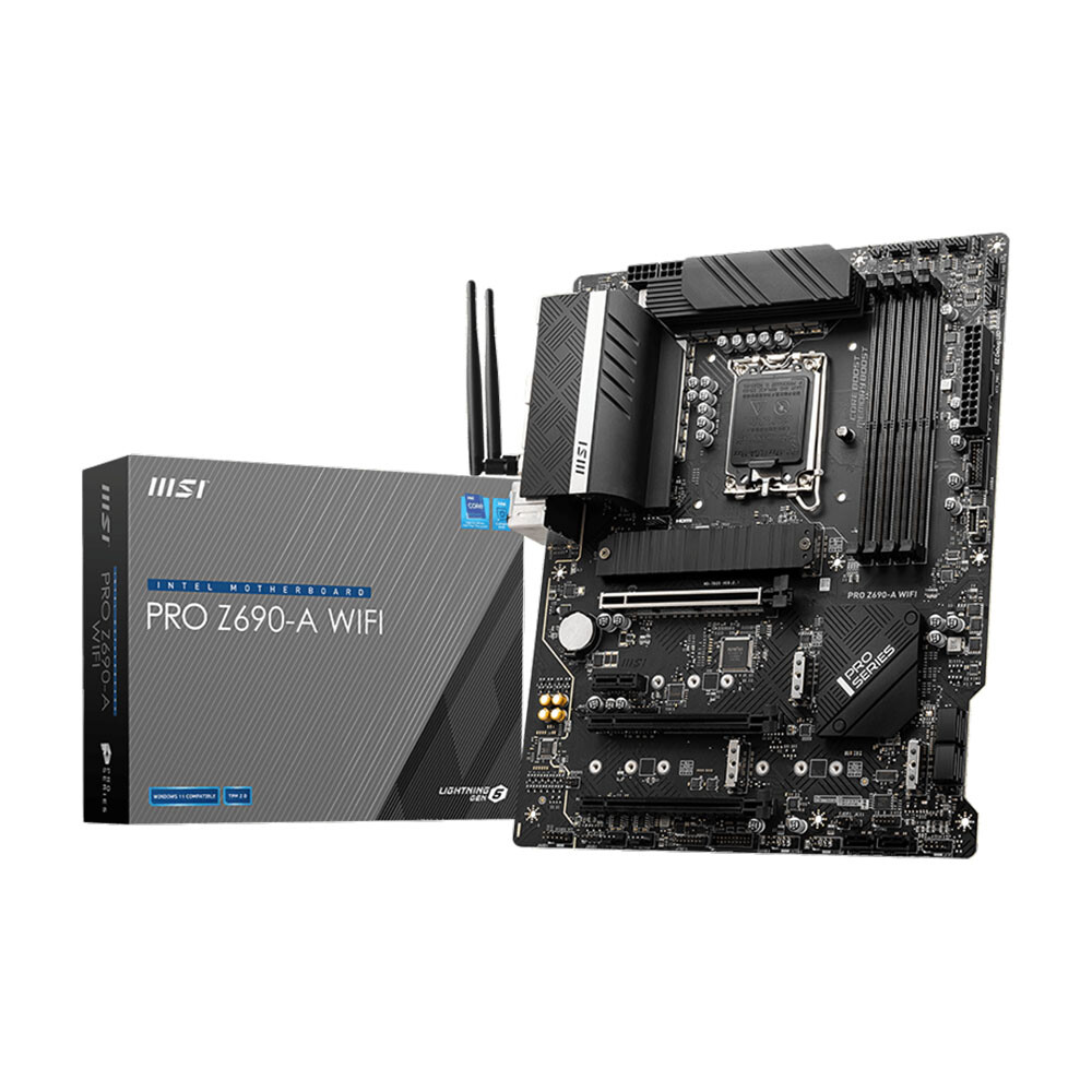 

Материнская плата MSI PRO Z690-A, DDR5, Wi-Fi, черный