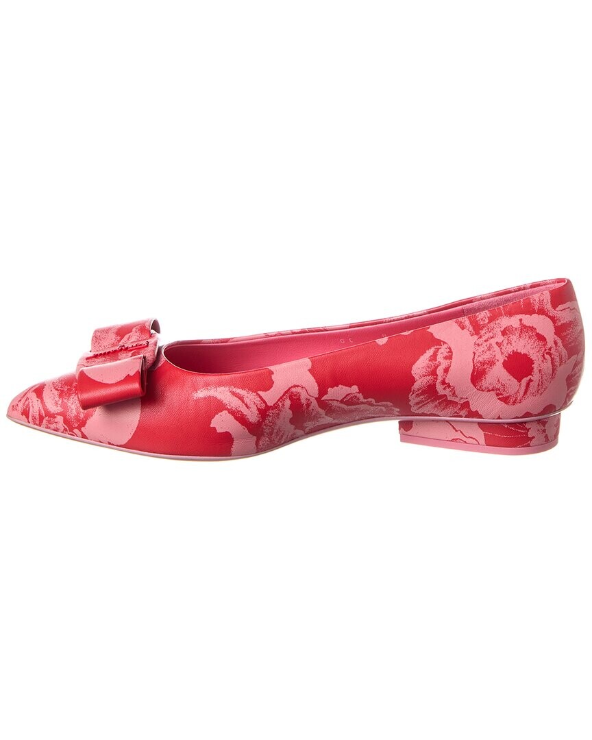 

Кожаные балетки Ferragamo Vara Salvatore Ferragamo, красный