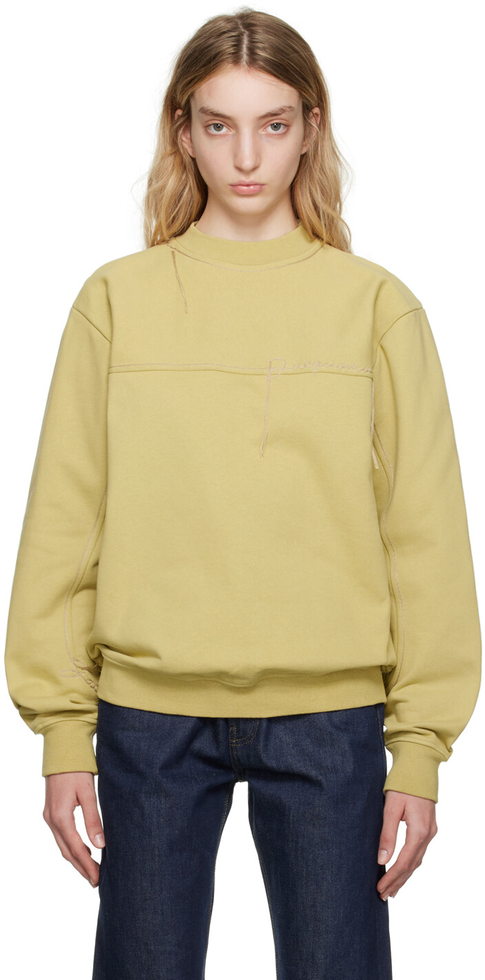 

Бежевый свитшот Le Raphia 'Le Sweatshirt Fio' Jacquemus