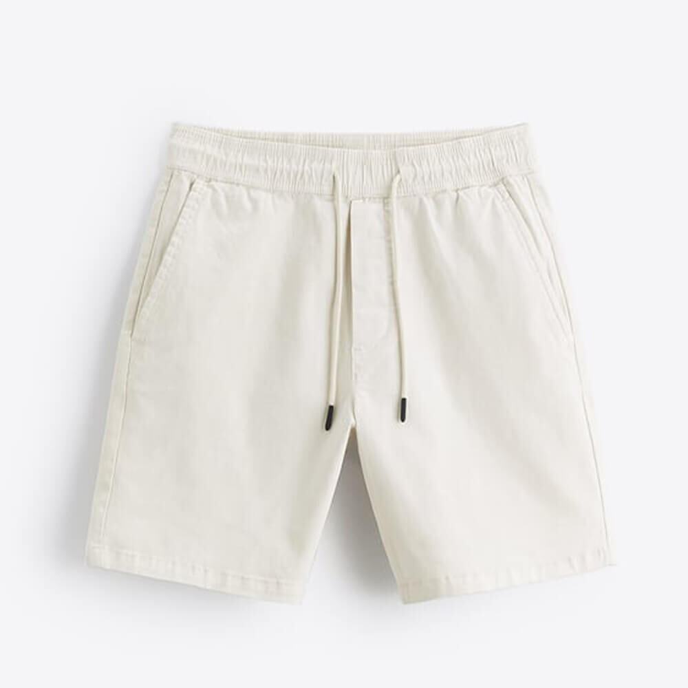 

Шорты Zara Jogging Bermuda With Elastic Waistband, светлый