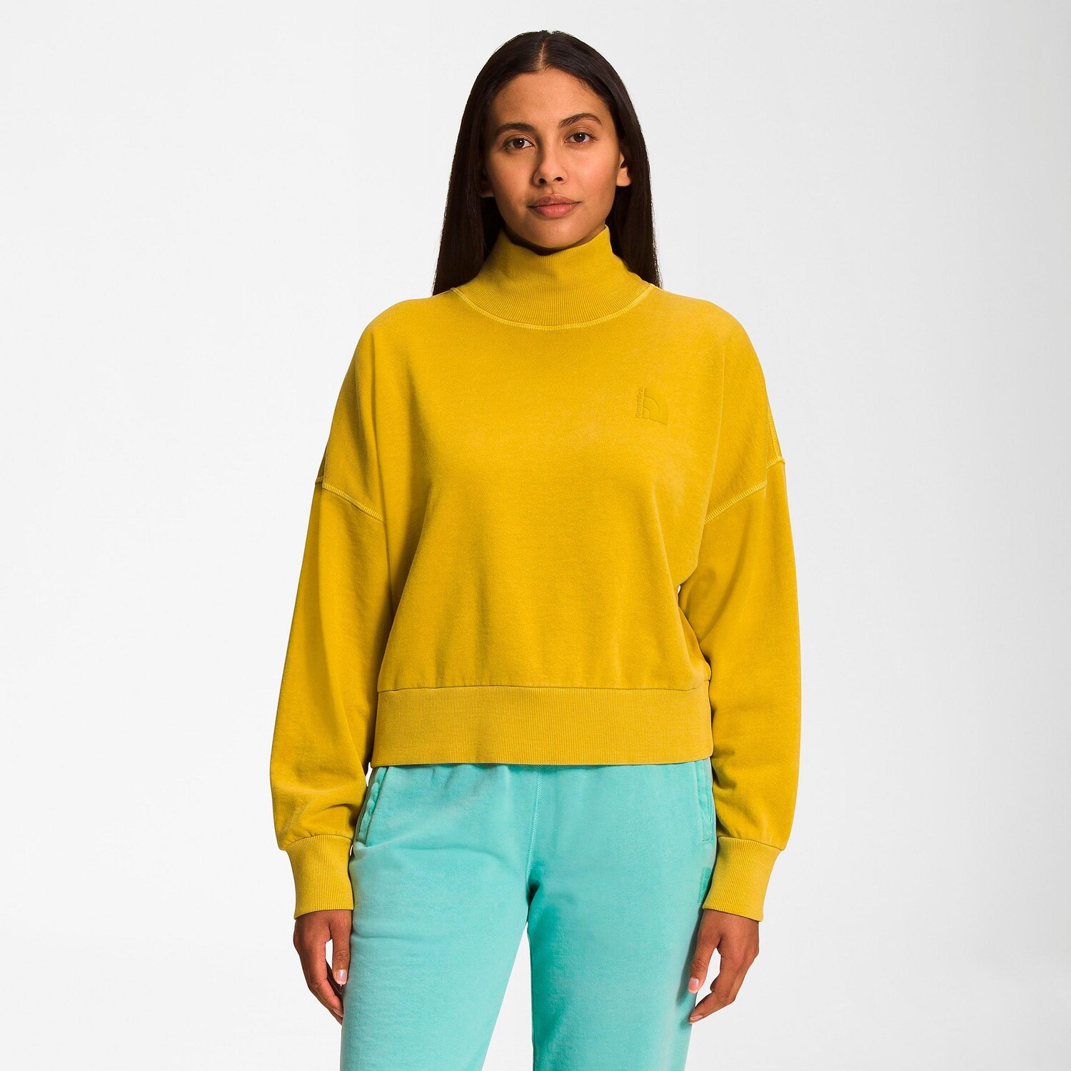 

Женская толстовка с капюшоном и воротником-стойкой The North Face Garment Dye, розовый