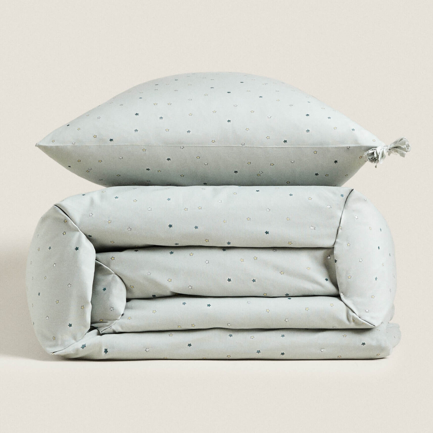 

Пододеяльник с принтом Zara Home Stars, голубой