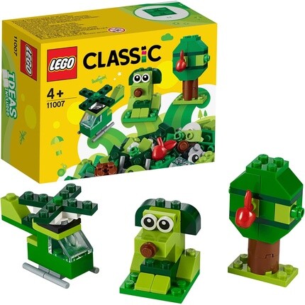 

Конструктор Lego 11007 Classic креативные кубики, зеленый
