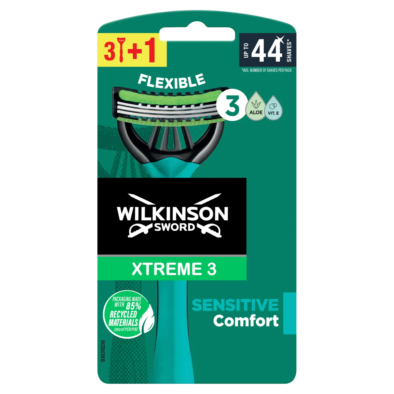 

Wilkinson Sword Xtreme3 Sensitive одноразовые бритвы для мужчин, 4 шт.