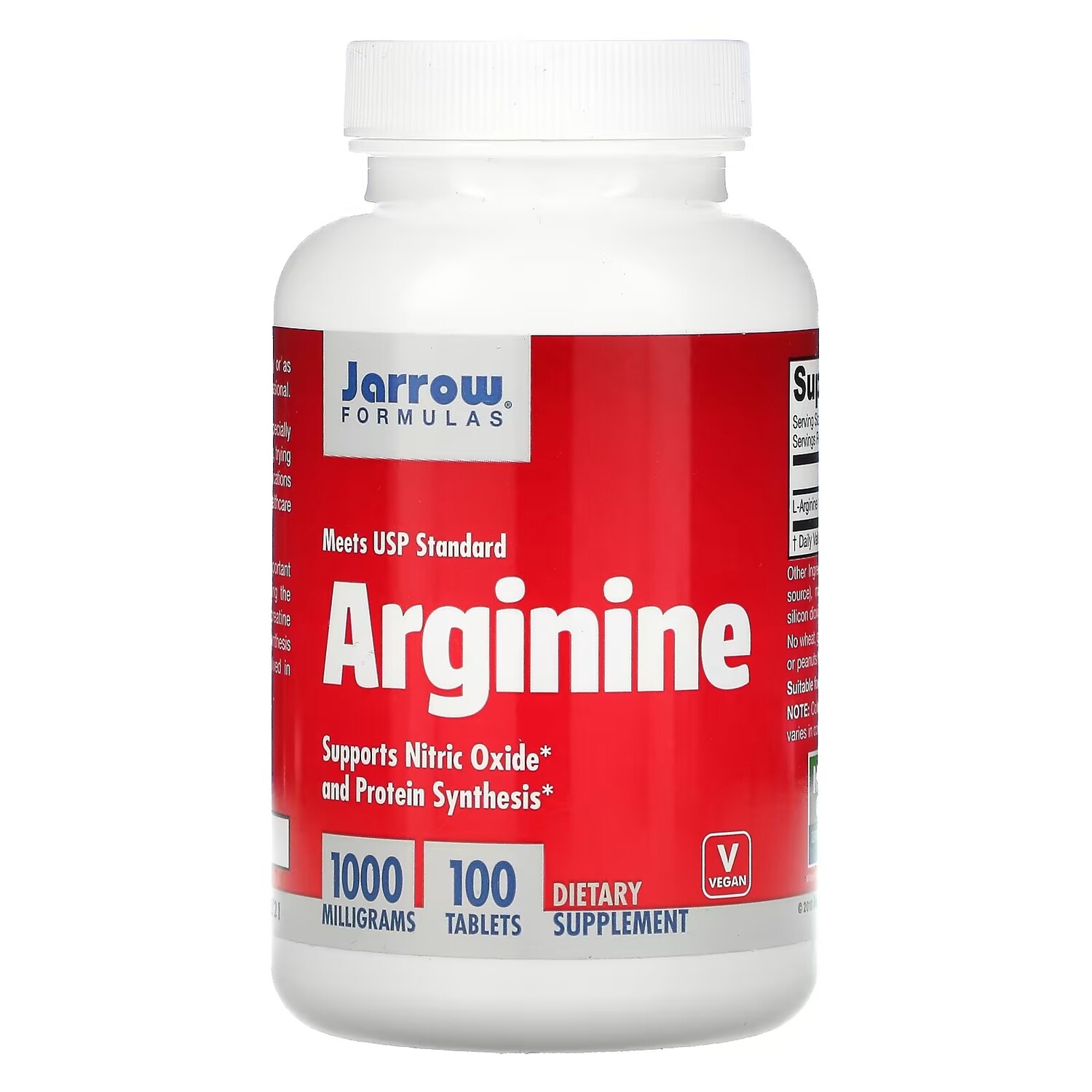 

Jarrow Formulas аргинин 1000 мг, 100 таблеток