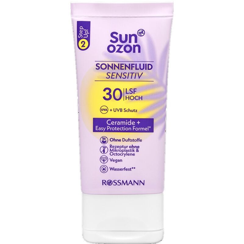 

Чувствительность к солнечной жидкости SPF 30 sunozon, 50 ml