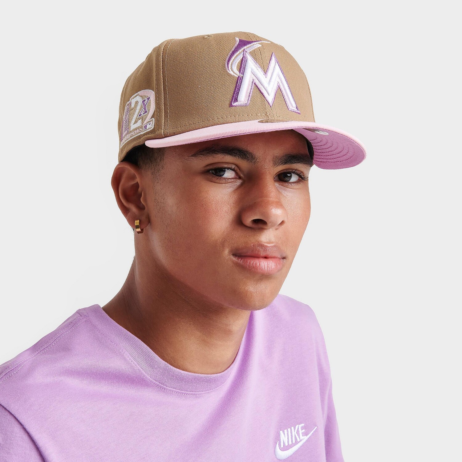 

Кепка New Era Miami Marlins MLB 9FIFTY Snapback, коричневый