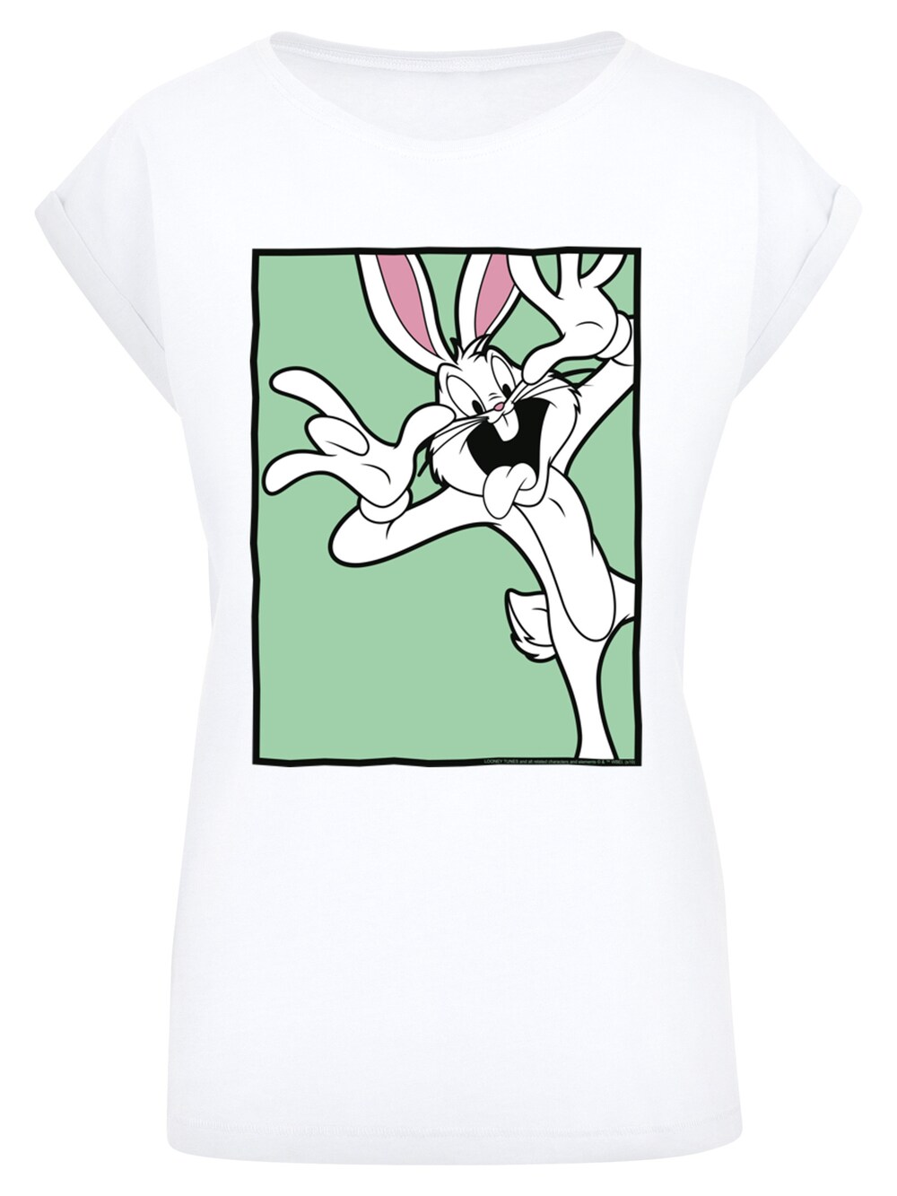 Рубашка F4Nt4Stic Looney Tunes Bugs Bunny, белый шапка унисекс capslab looney tunes bugs bunny размер 54 61 см rus