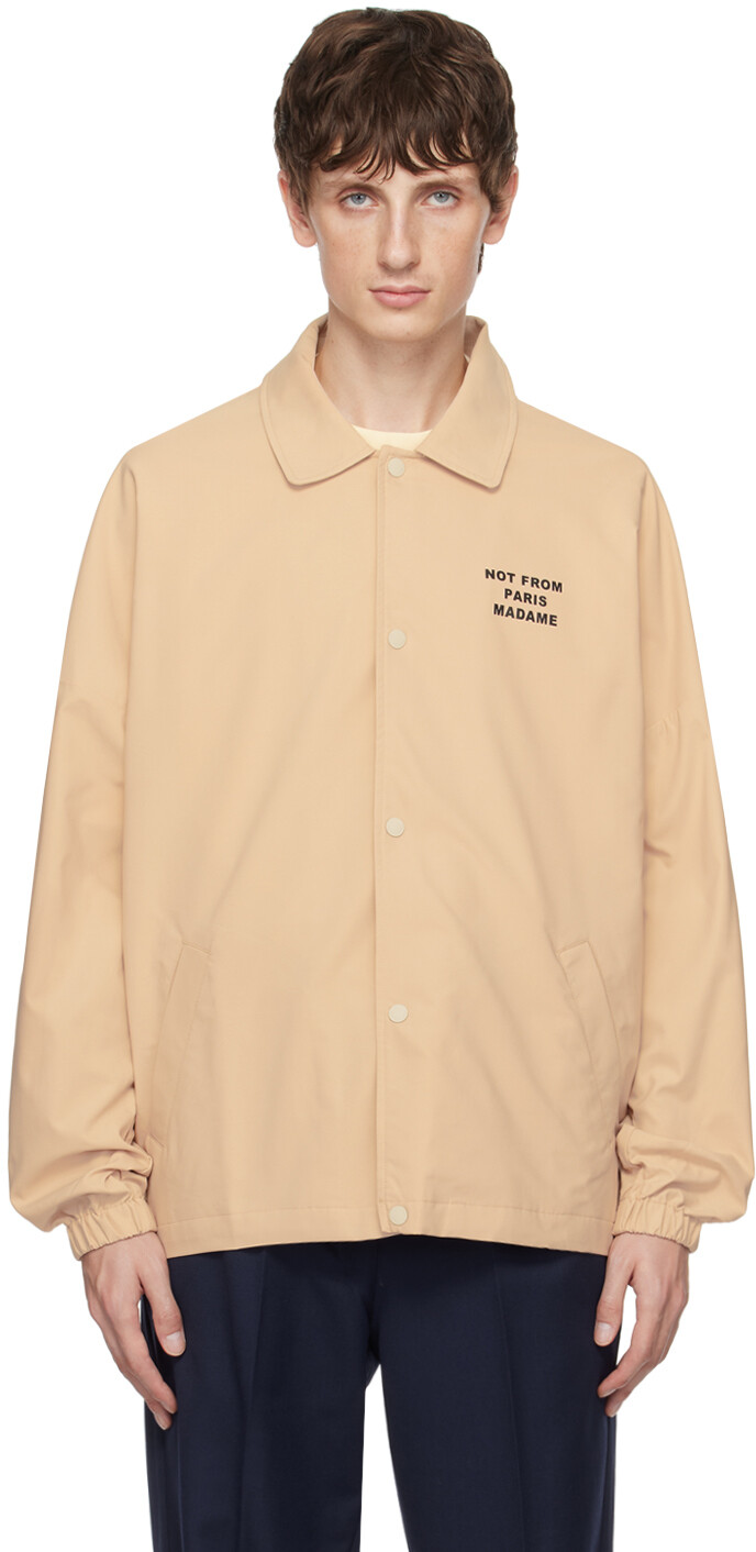 

Бежевая куртка с надписью La Veste Drole De Monsieur, Бежевый