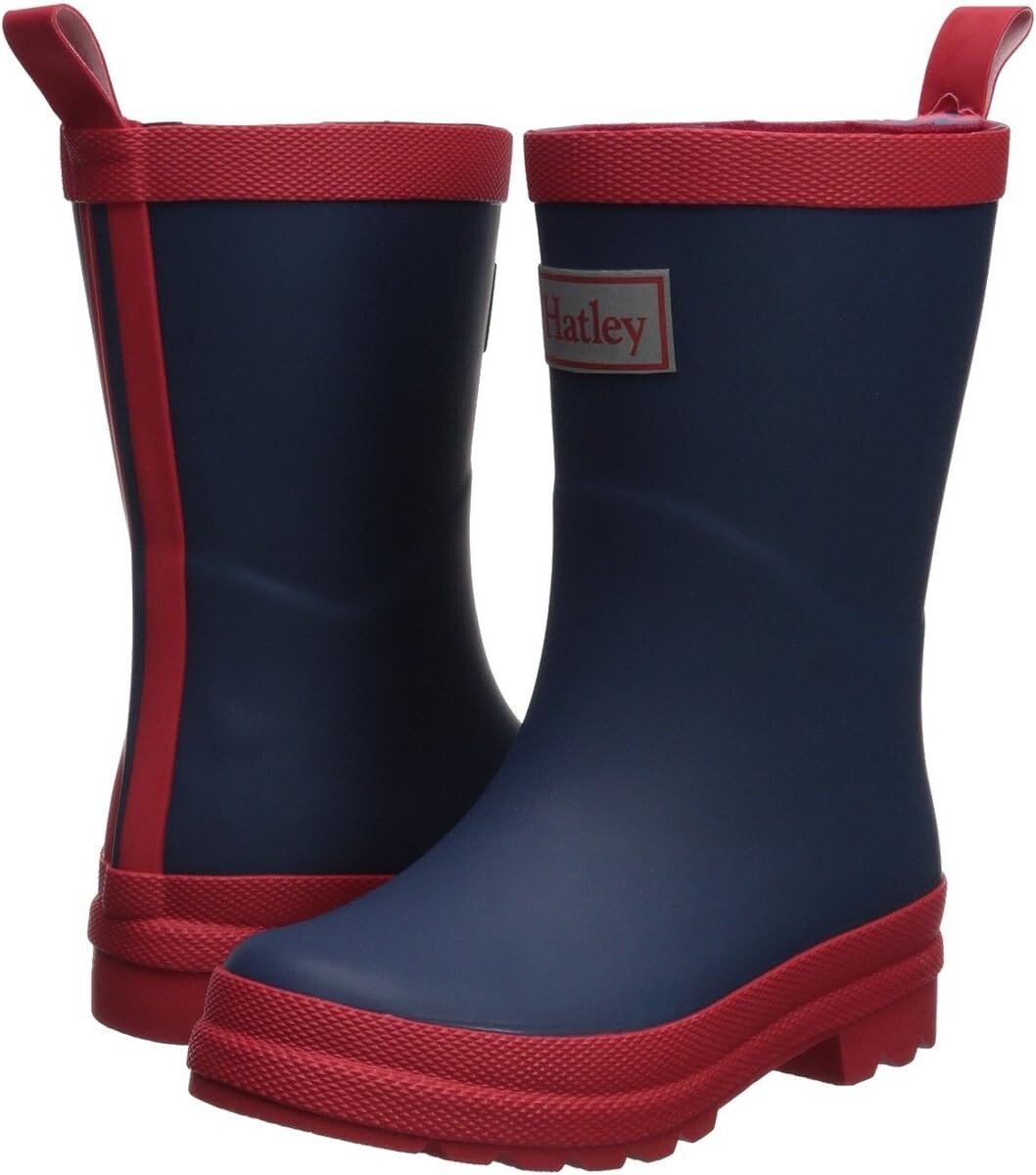 

Резиновые сапоги Kid's Color Block Rain Boots Hatley, цвет Navy/Red