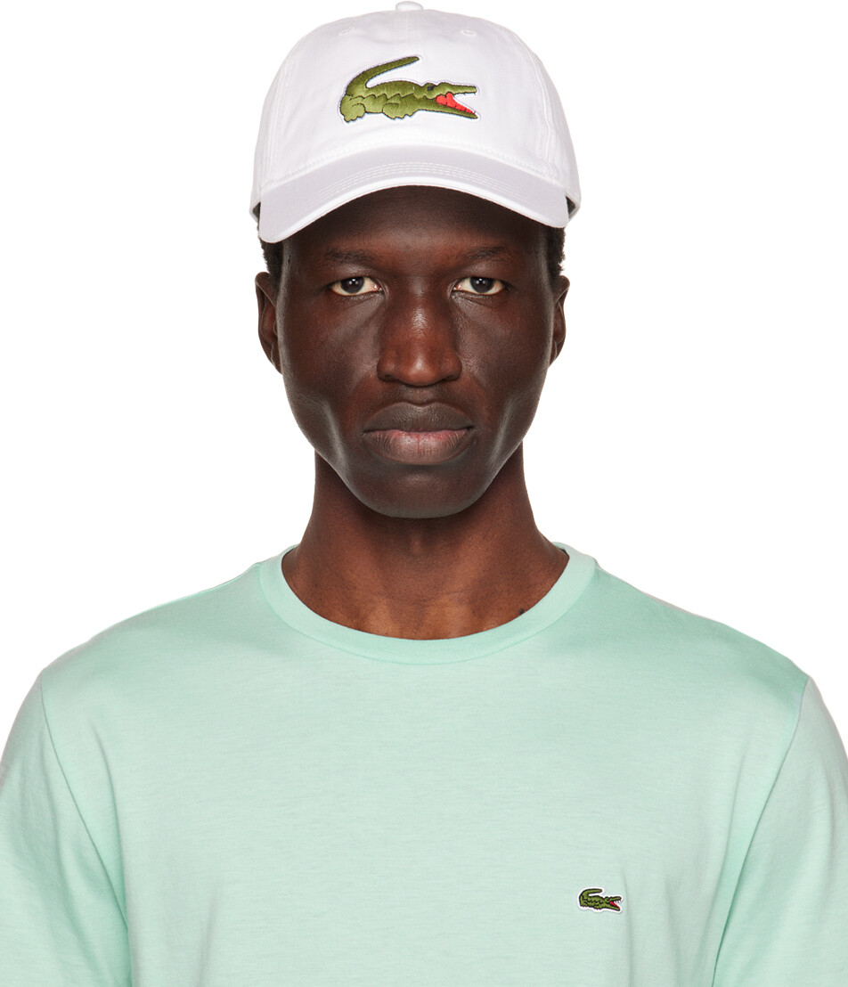 

Белая регулируемая кепка Lacoste