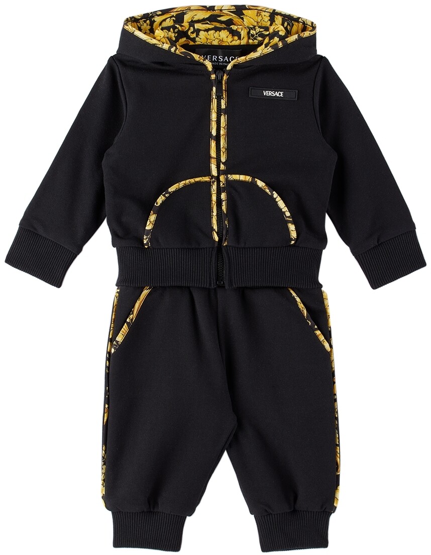 

Черный спортивный костюм Baby Barocco Versace