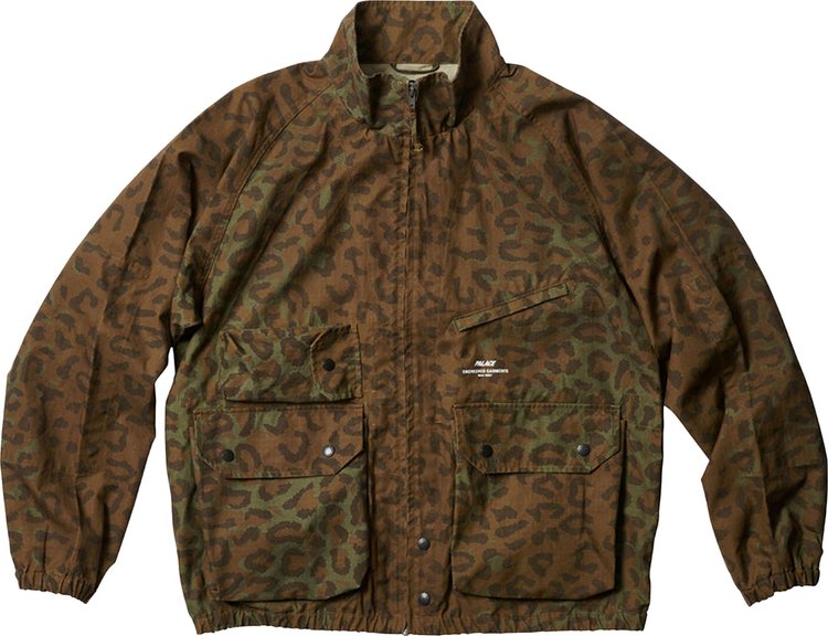 Куртка Palace x Engineered Garments Ripstop Washed Track Jacket 'Cheetah', коричневый