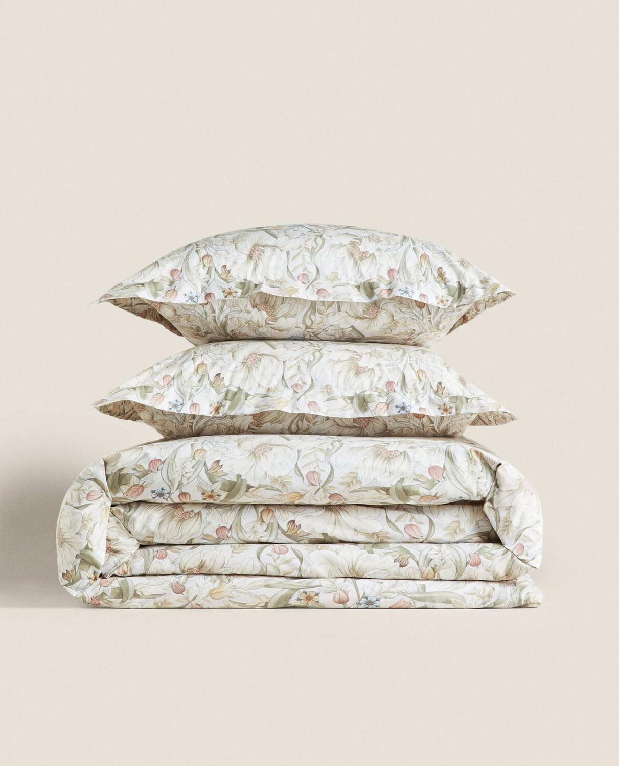 

Пододеяльник Zara Home Flower Print, мультиколор