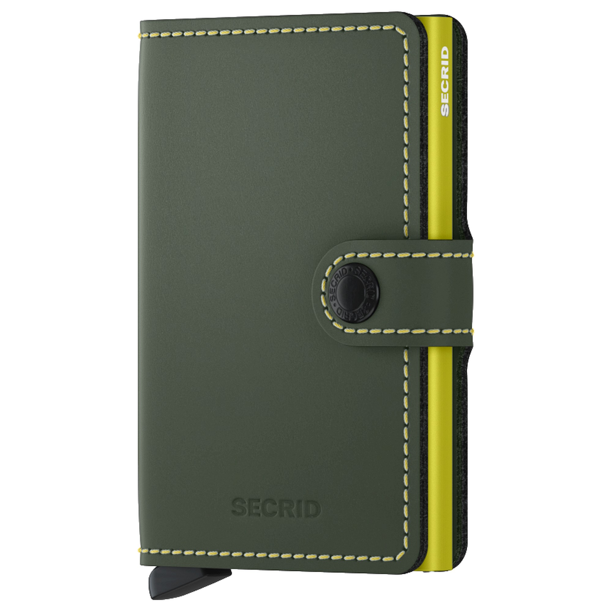Кошелек Secrid Matte Mini RFID 6.5 см, цвет green lime