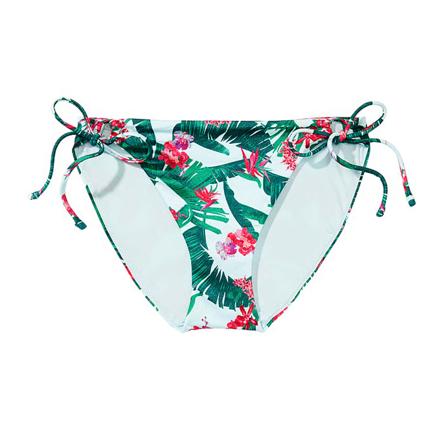 

Плавки бикини Victoria's Secret Swim Mix & Match Side-Tie Smooth, голубая пальма, Голубой