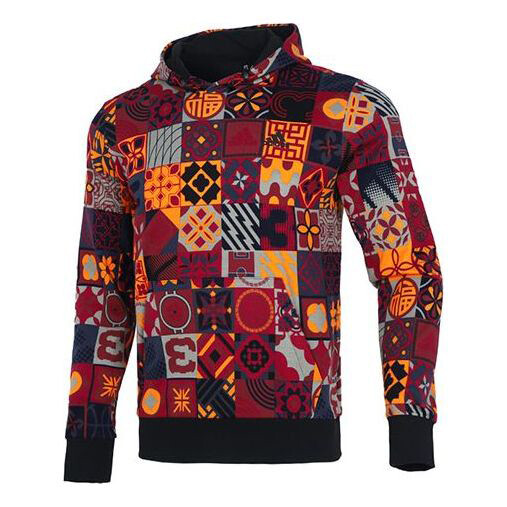 

Худи Adidas Cny Aop Hood Limited Pattern Sports HI3286, красный